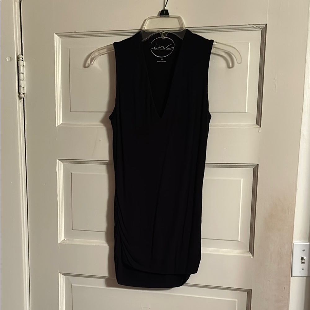 INC International Concepts Black Stylish Tank Top